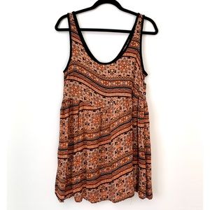 Babydoll Tunic Tank Paisley Boho